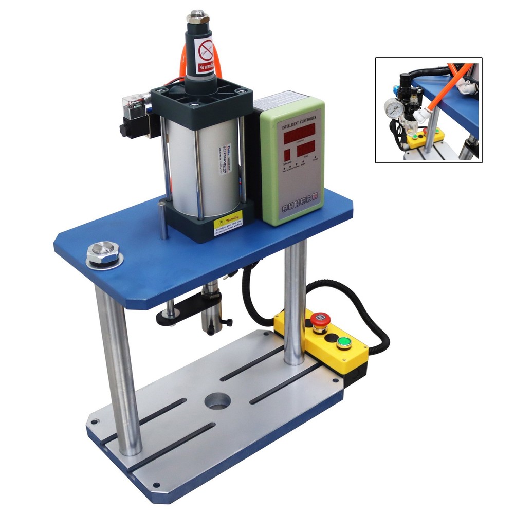1102Lbs Pneumatic Punch Press Machine w/Controller 110V Trachea Outer Dia. 0.39"
