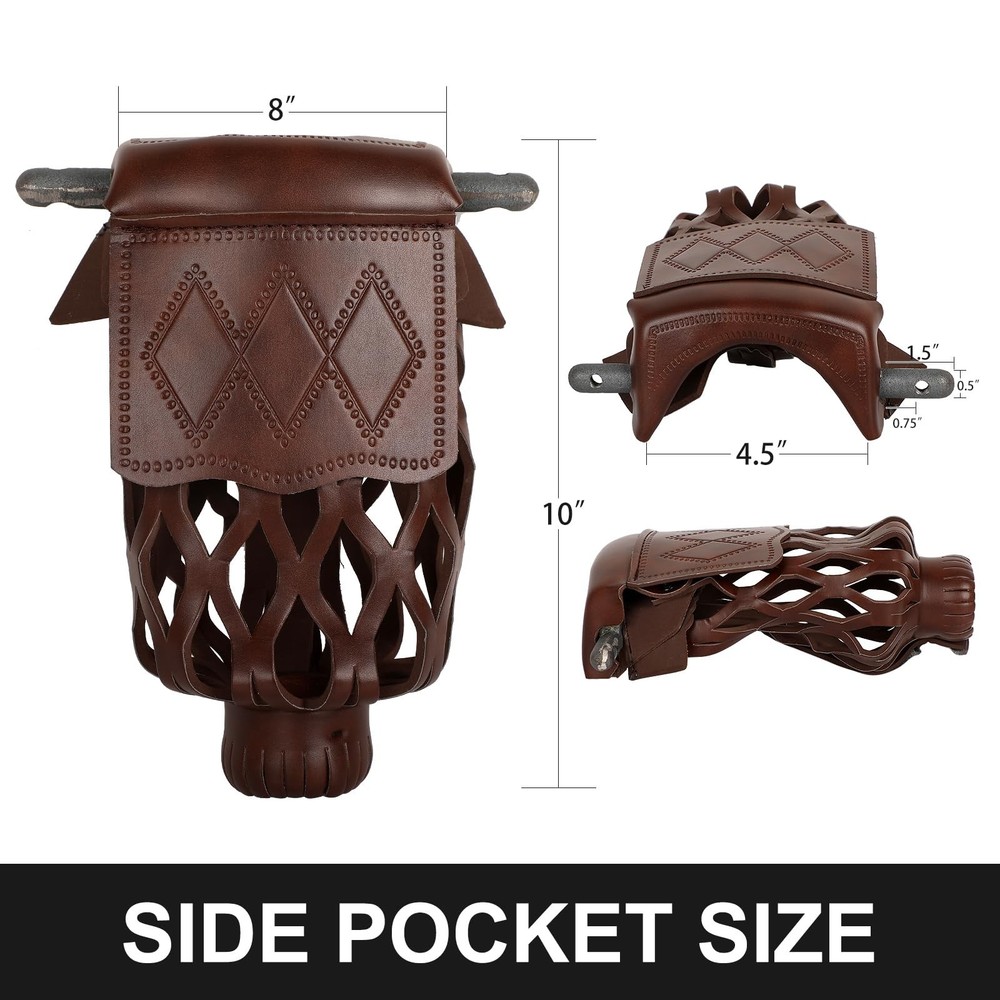 6-Piece PU Leather Billiard Pockets with Diamond Pattern - Durable Accessorie...