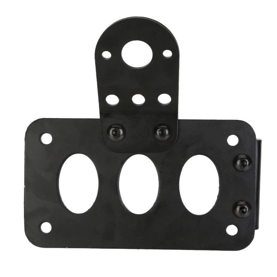 Motorcycle Side Mount License Plate Bracket Holder For Harley Touring Road King