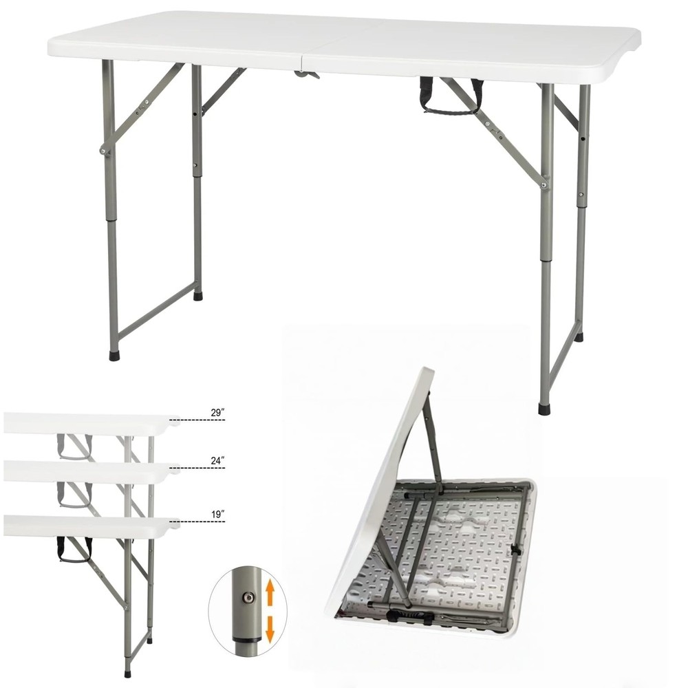 120CZ Folding Table Portable Small Table Semi Practical Table Small Indoor an...