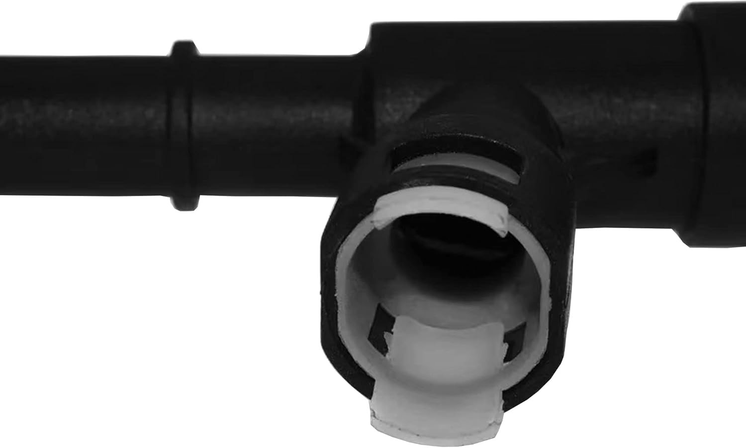 2 Pcs Black Heater Hose T Connector 15055342 15055343 (Black)