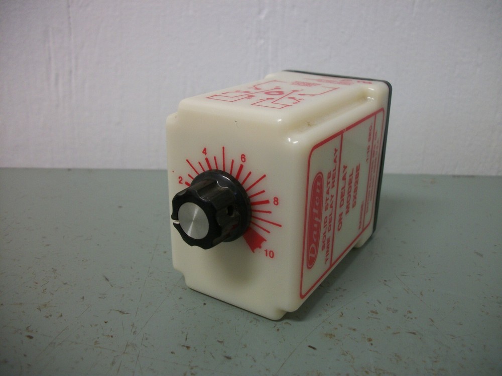 DAYTON SOLID STATE TIME ON DELAY RELAY 5X828E 0.1-10SEC