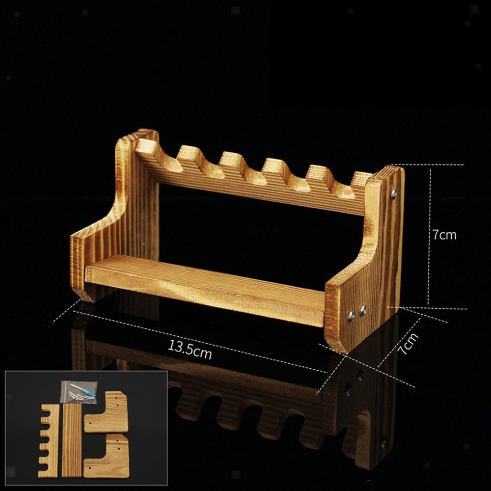 Wooden Model Storage Rack Easy Assembly Portable Decorative