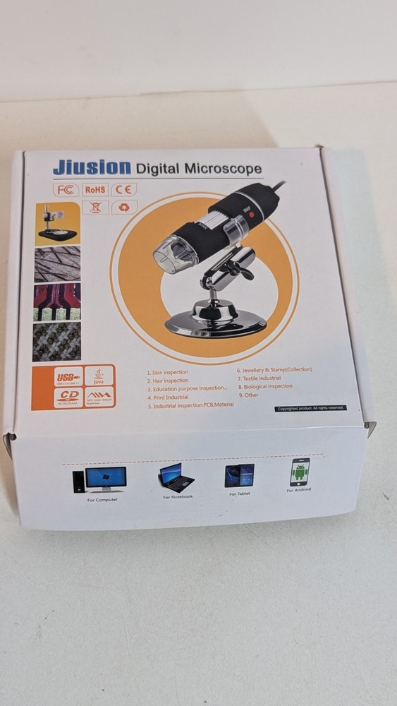 Juision Digital Microscope with Stand Great for Computer Tablet or Phone Small