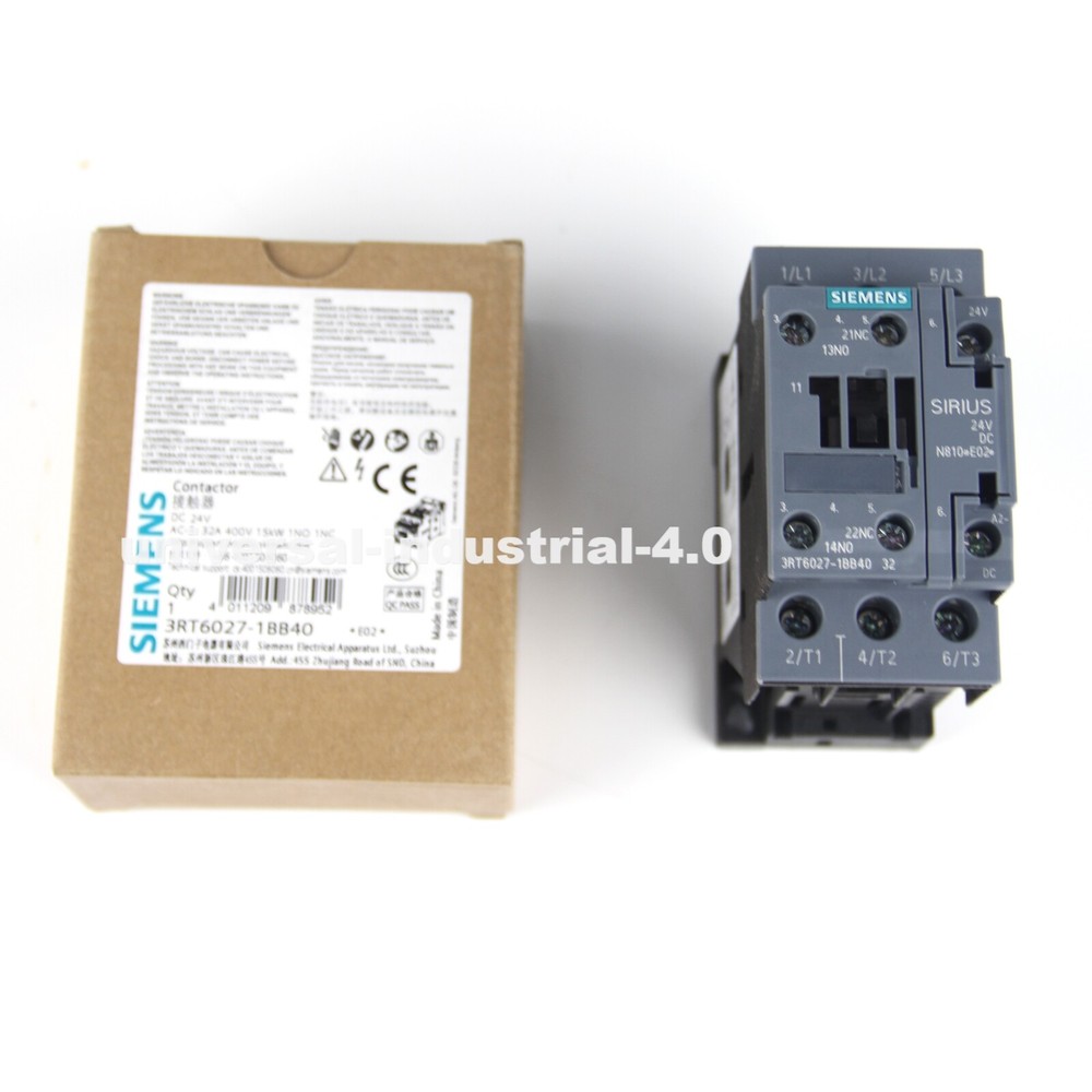 New In Box Siemens 3RT6027-1BB40 Contactor