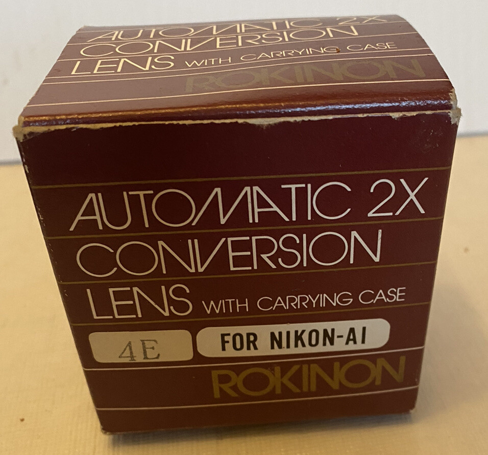 Rokinon Automatic 2x Conversion Lens With Carrying Case & Box