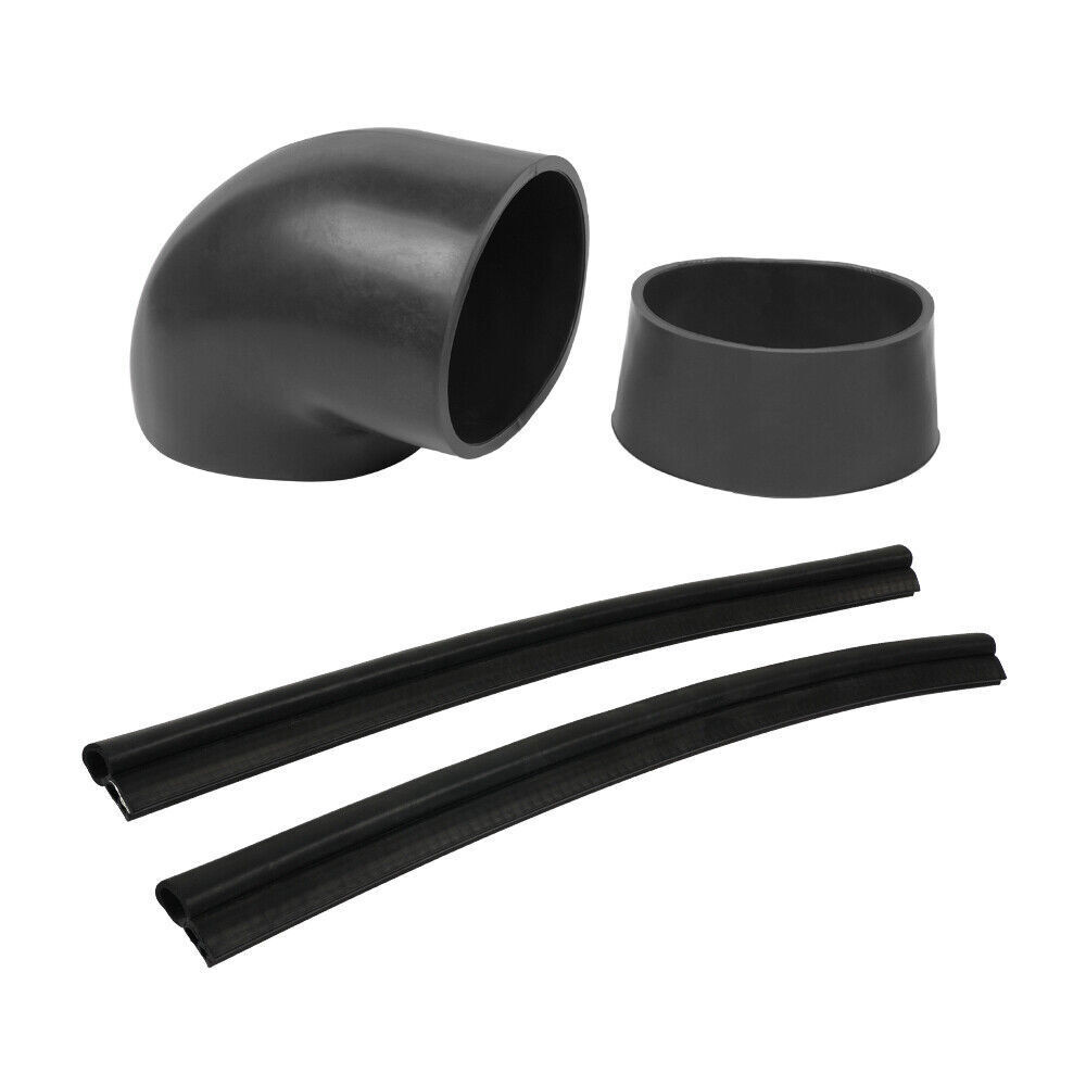 4" Black Cold Air Intake+Heat Shield Kit For 99-06 GMC/Chevy V8 4.8L/5.3L/6.0L