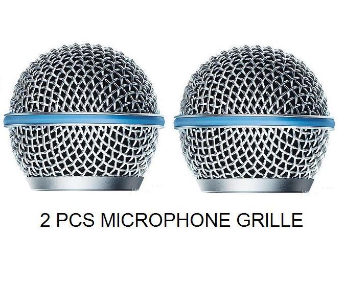 2 Pack Mic Grill Replacement Element for Shure Beta 58A Microphone Transmitter