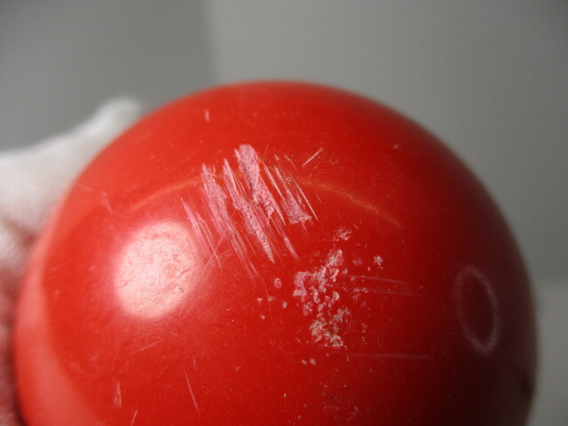 Pool Ball # 3 Solid Red 2-1/4" Diameter Single Ball 2.242" Round 3 Billiards EC