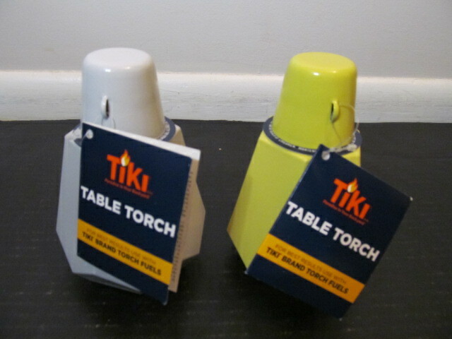 Tiki Table Torch Royale, White or Yellow