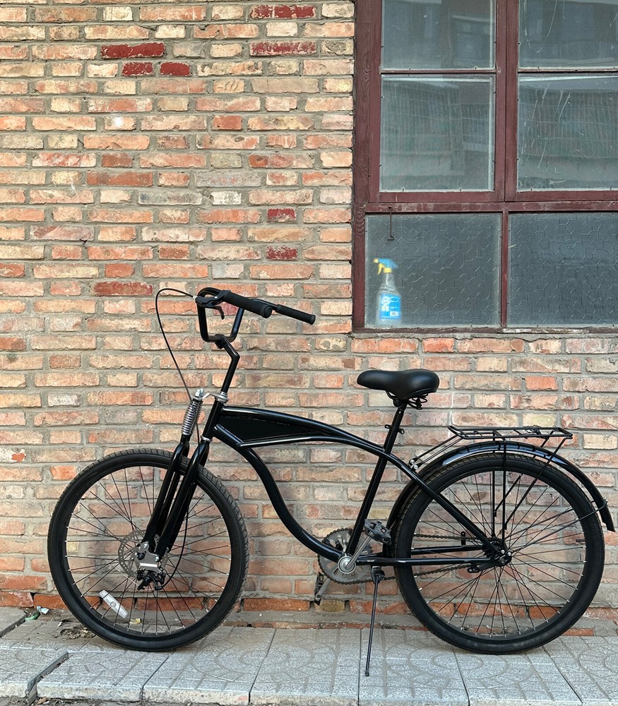 26" Springer Fork 1" Threaded,Cruiser Chopper Bike Dual Spring Classical Fork