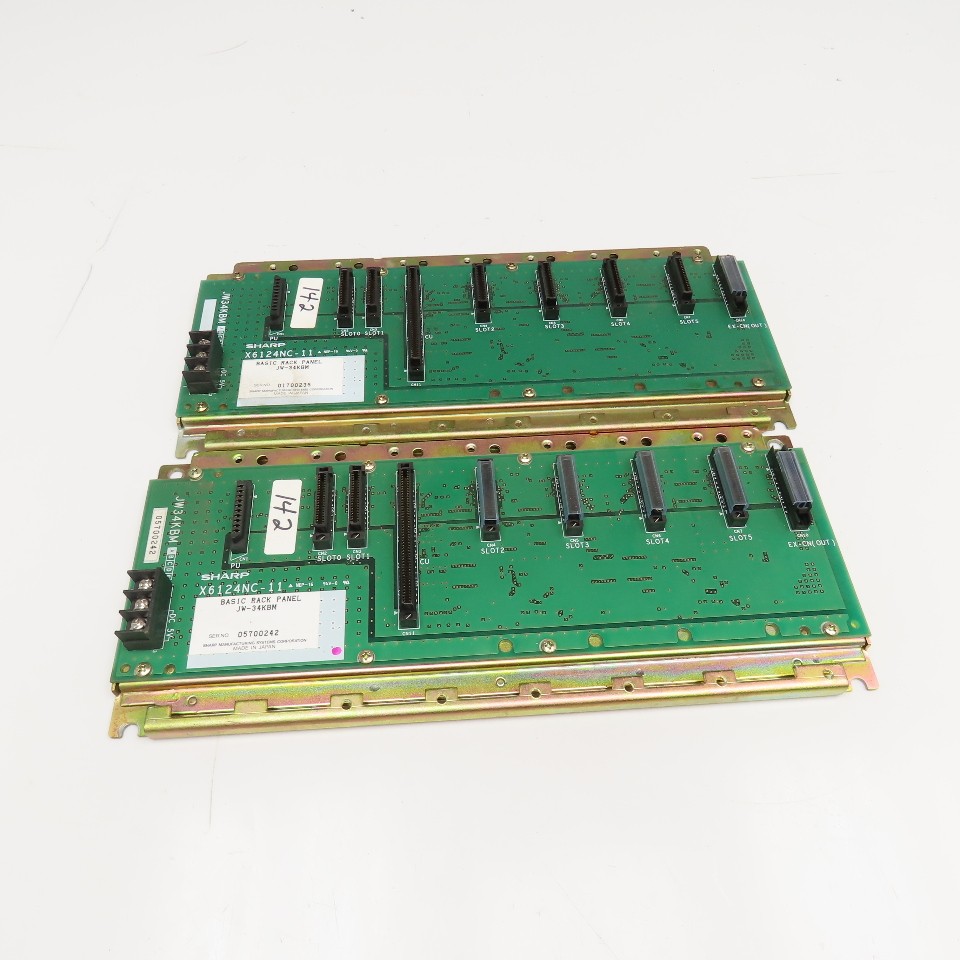 Sharp X6124NC-11 Basic Back Panel JW-34KBM Lot Of 2