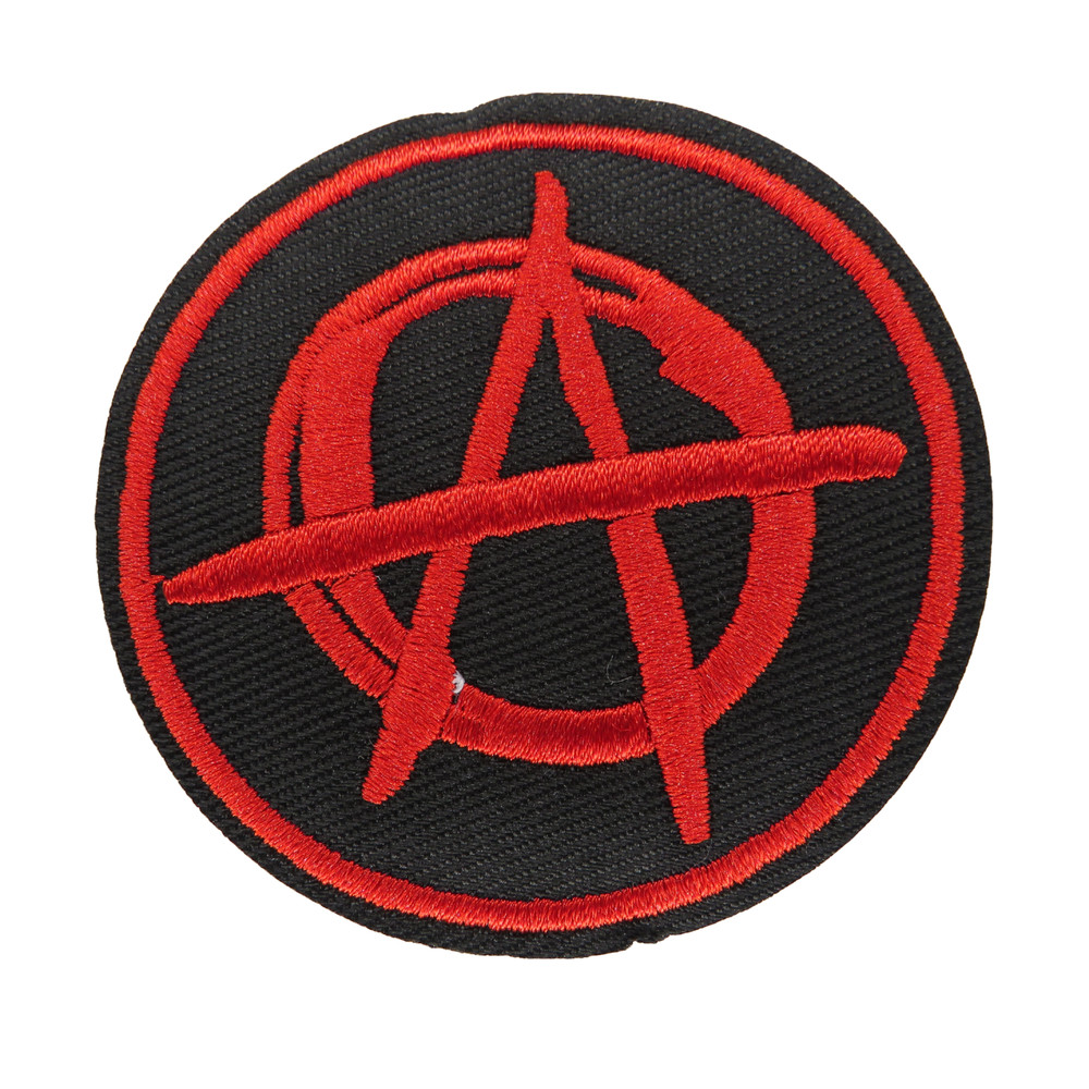 Anarchy patch iron on patch biker punk patch iron on