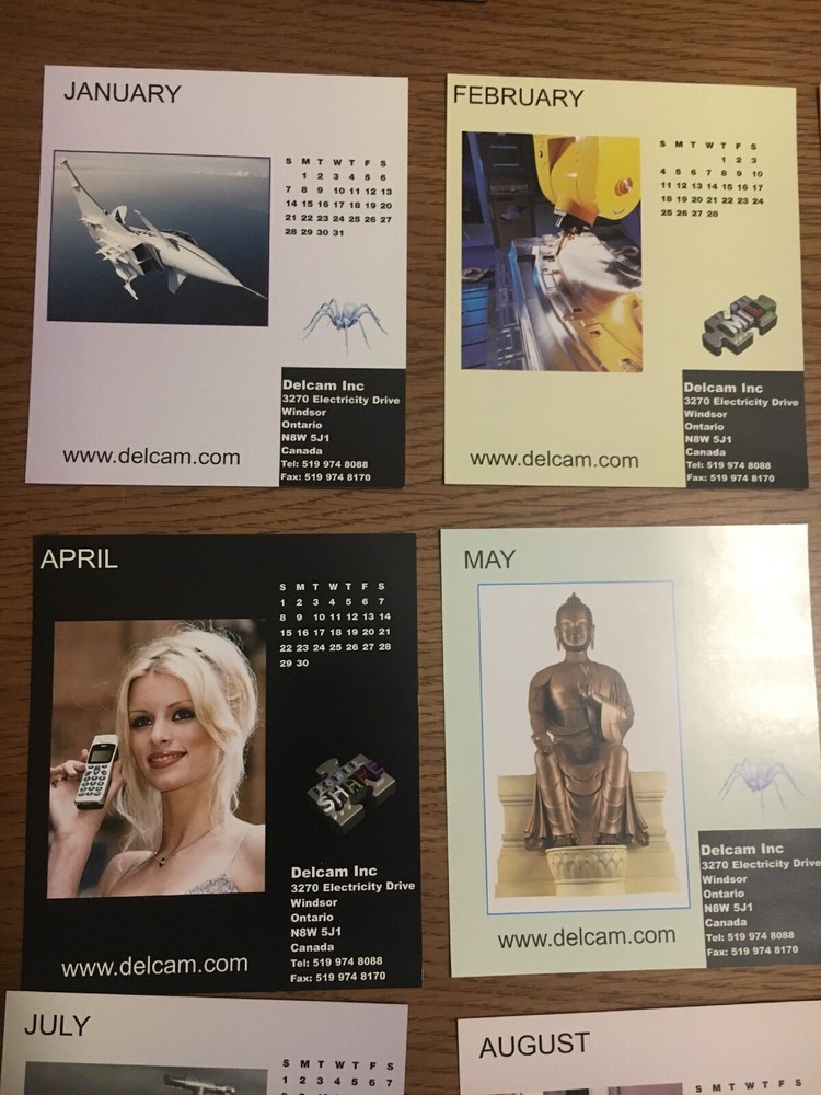 Delcam / Delcam’s Power Solution CD 2001 Calendar Cards Inside CD Case Autodesk