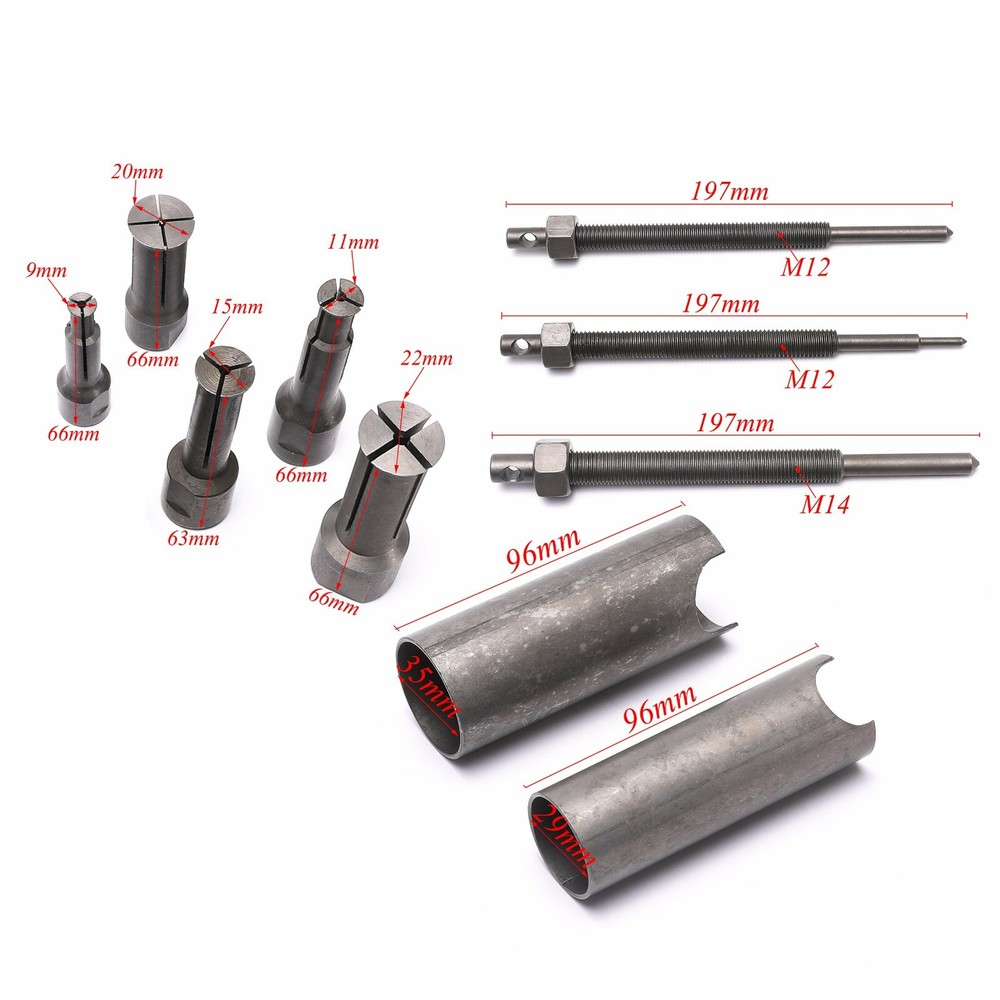 12pcs Pilot Bearing Pullers Bushing Gear Extractor Motorcycles Remover Tools Set