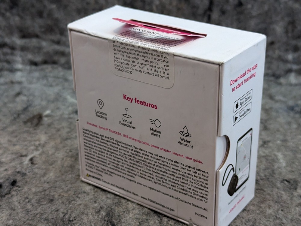 🔥New/Sealed🔥 SyncUp Tracker Connected by T-Mobile - 128MB - Gray Kit