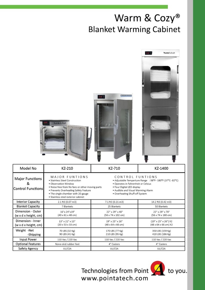 Blanket Warming Cabinet, Stainless Steel Construction,Medium Size(25 Blankets)