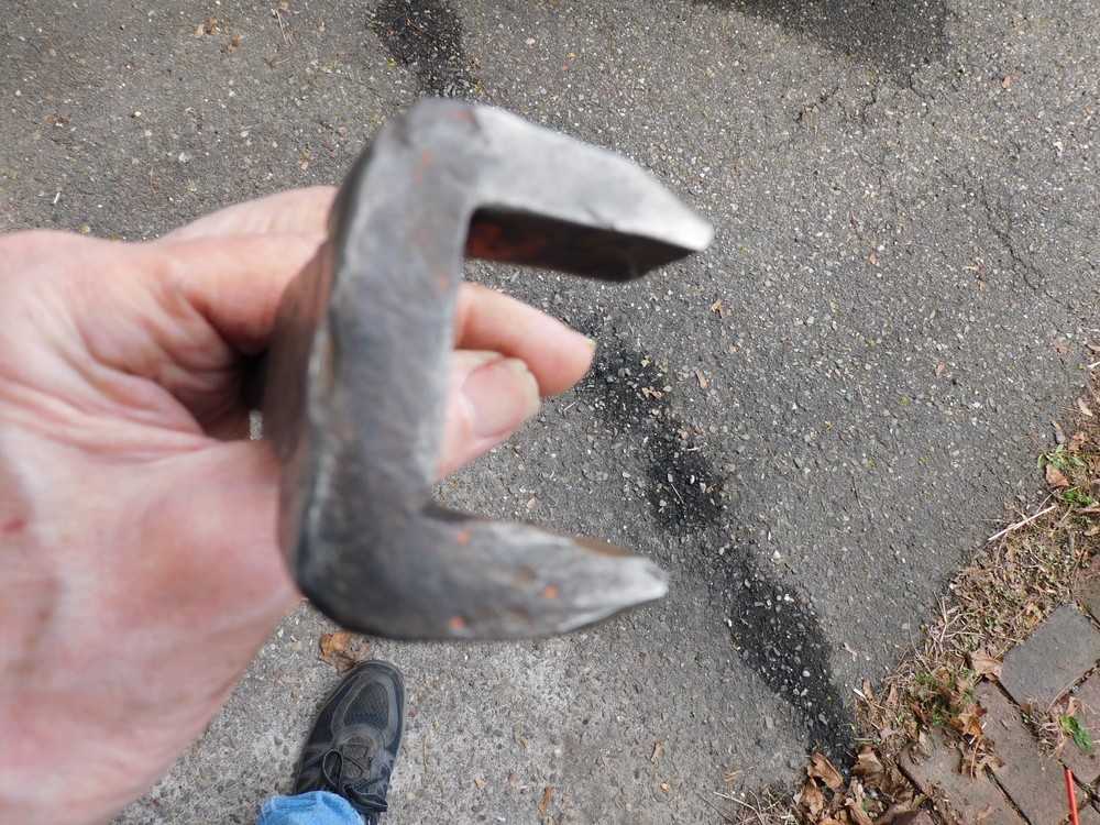 VINTAGE WAGON WHEEL HUB NUT TOOL BLACKSMITH MADE