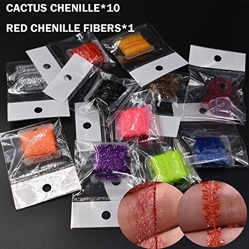 Fly Tying Starter Kit - Feathers, Fur, Thread, Crystal Flash, Hooks & Materials