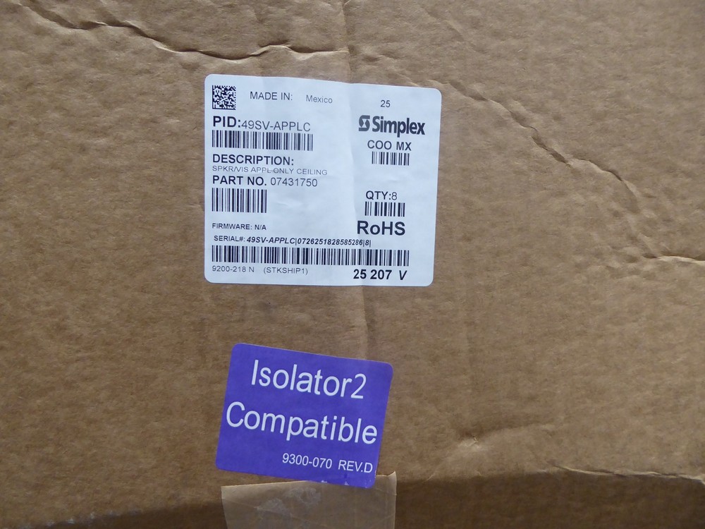 Simplex 49SV-APPLC Ceiling Mount Speaker BRAND NEW FREE SHIPPING