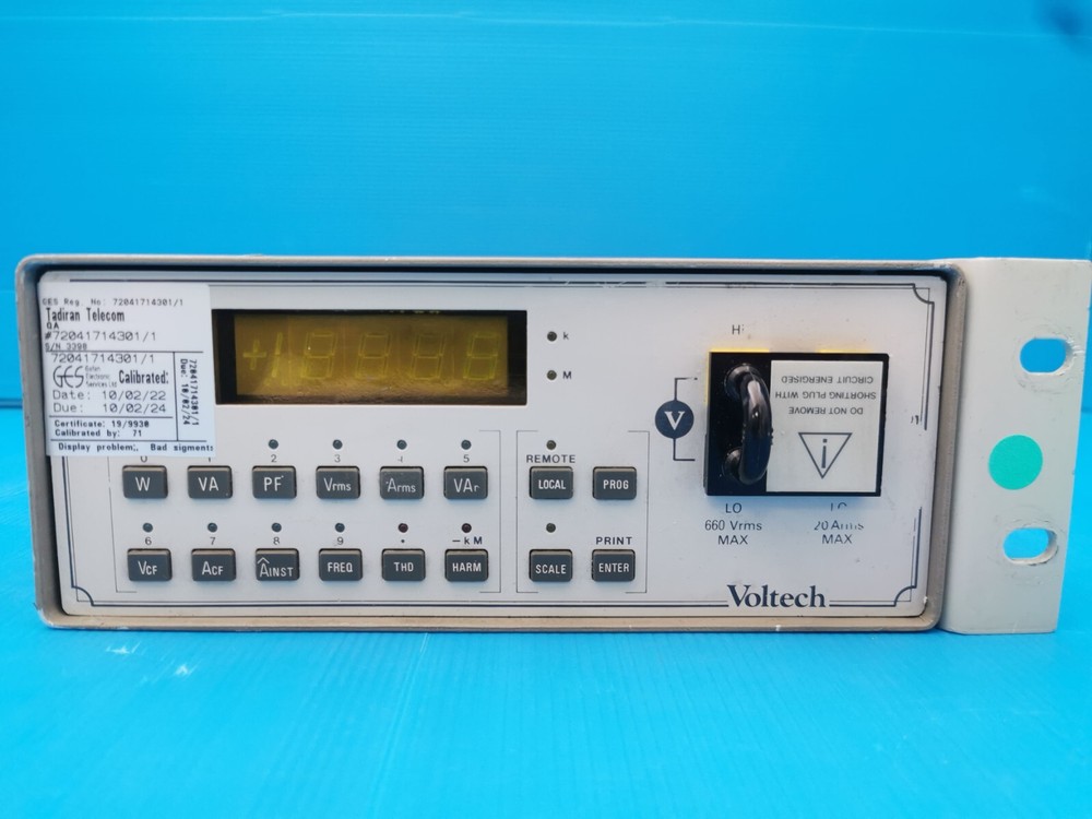 Voltech PM1200 AC Power Analyzer