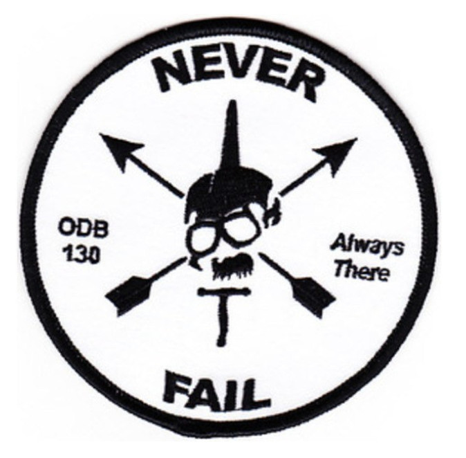 4" ARMY SFG ODB-130 NEVER FAIL EMBROIDERED PATCH