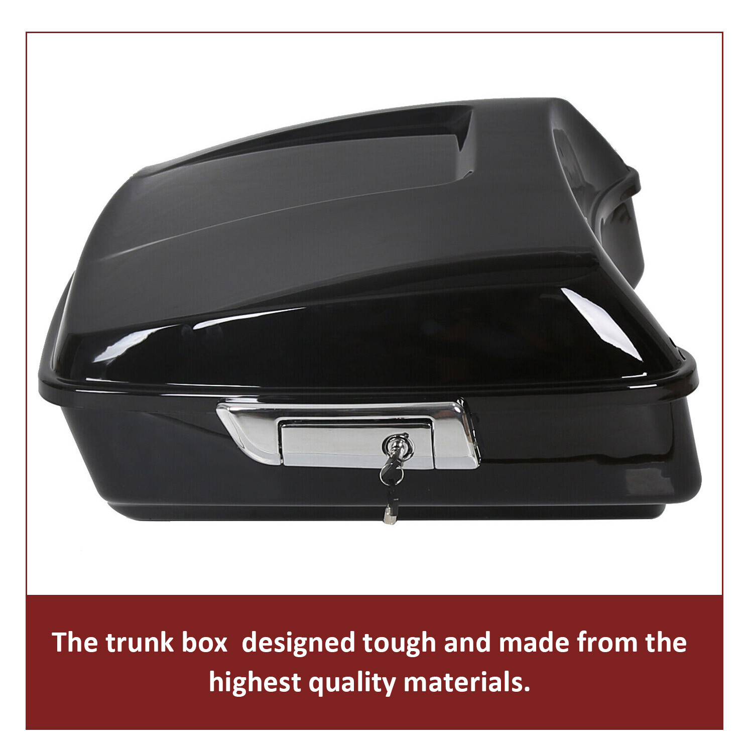 10.7" Chopped Tour Pak Pack Trunk For Harley Davidson Touring Street Glide 14-23