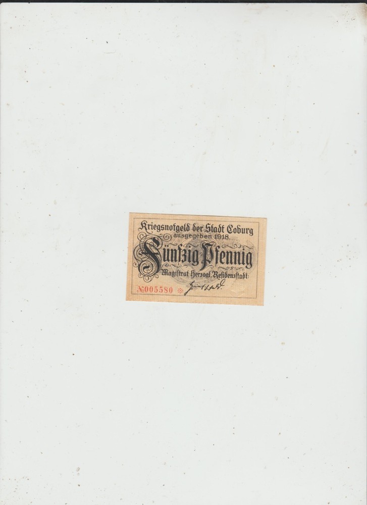COBURG  50pfg  1918