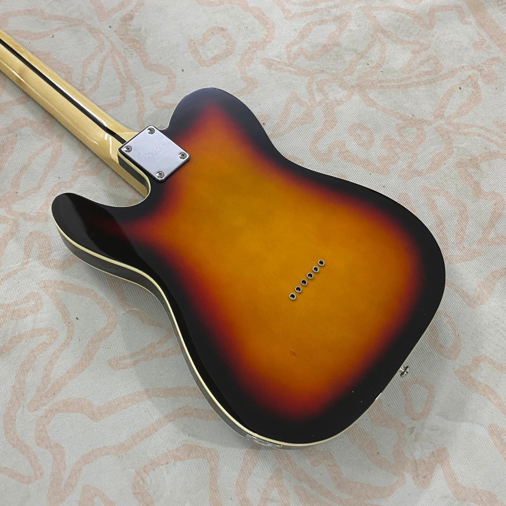 Retro Sunset Gradient TL Electric Guitar Gloss Solid Body Premium Build