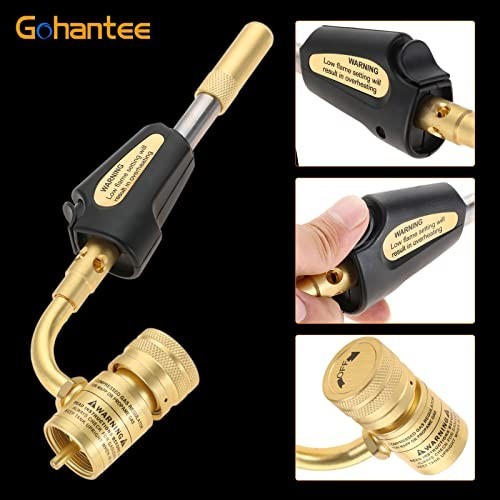 Turbo Torch Tips with Self-Ignition & Adjustable Regulator for MAPP/Propane - We