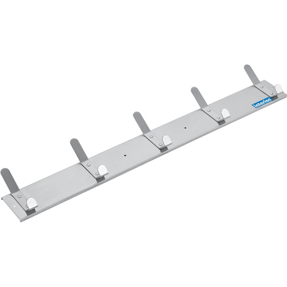36"W Coat Rack with 5 Hook - Silver