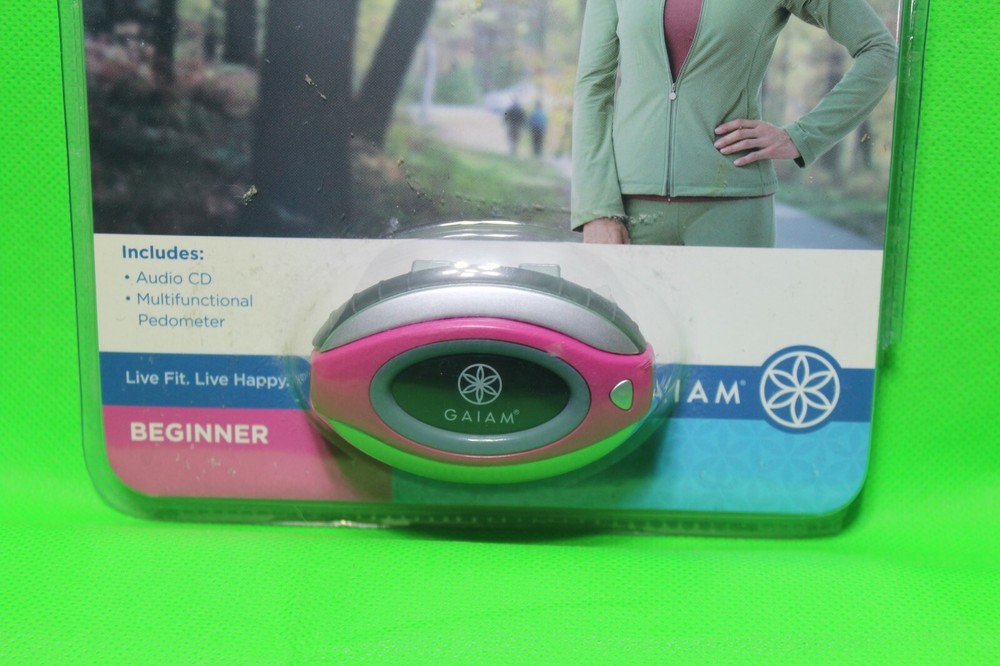 Pedometer, Walking fit kit, Beginner, Gaiam, 35 min workout cd, sealed exercise