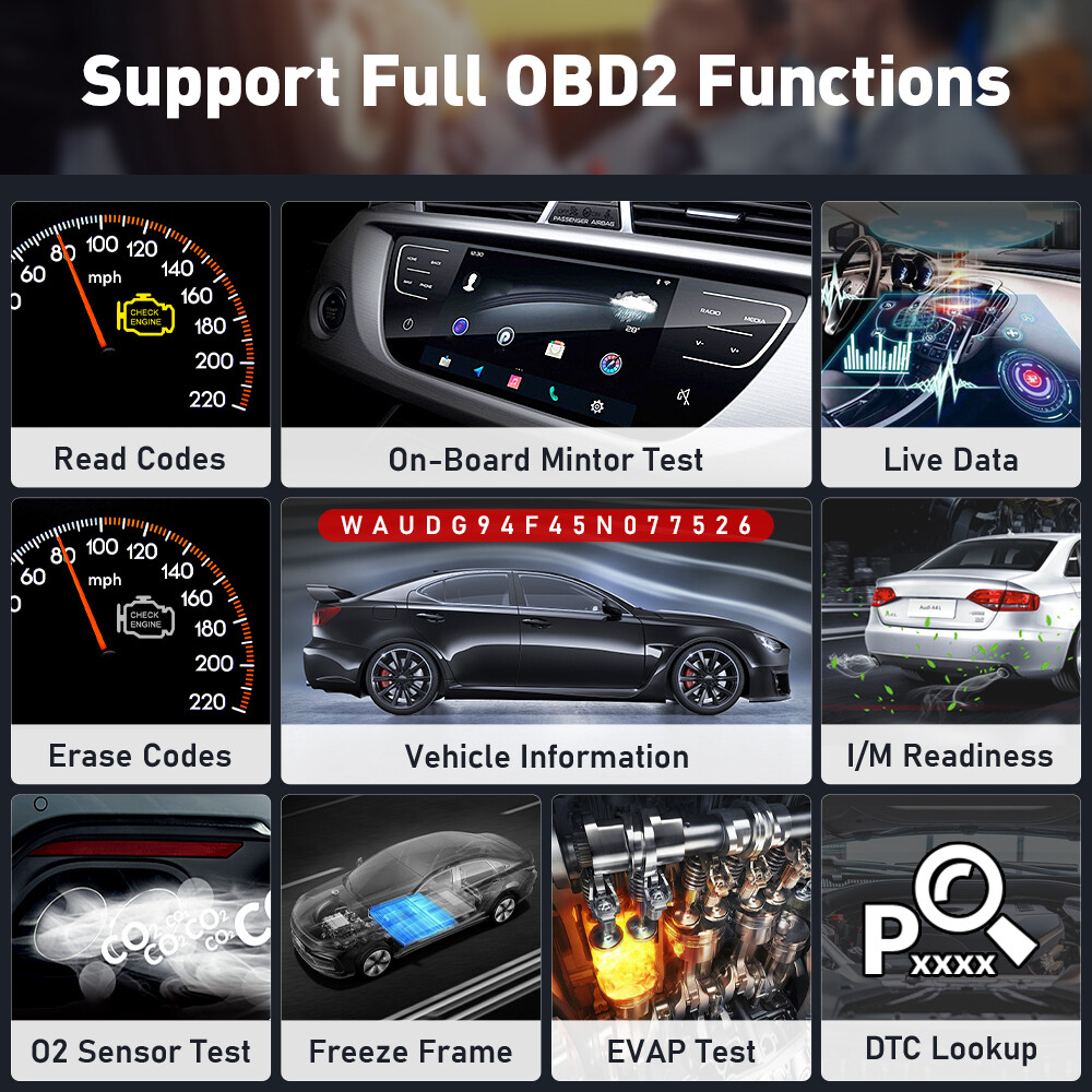 Ediag Plus Car OBD2 Scanner Diagnostic Tool ECU Coding CAN-FD Full Software Free