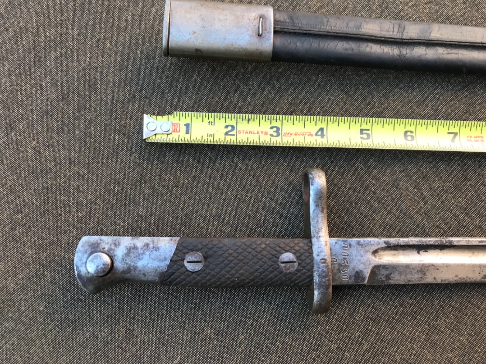 Spanish Mauser 1913 sword BAYONET with scabbard - also fits other rifles C-DESP