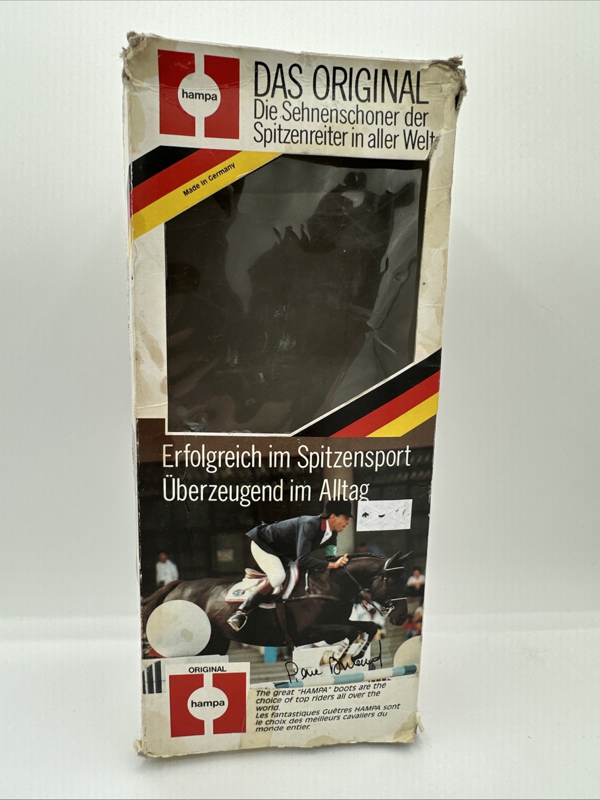 Vintage Hampa Original Open Tendon Boots Horse W Germany Size 2