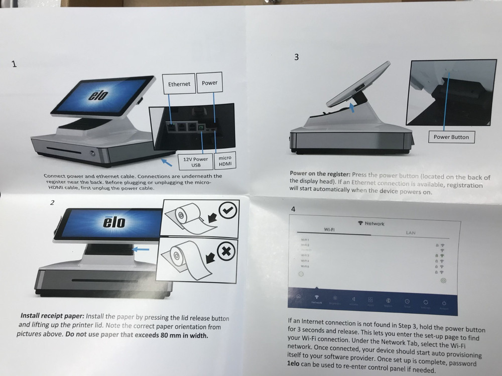 NEW Elo E347513 PayPoint Plus For Android LCD Display TouchScreen POS System