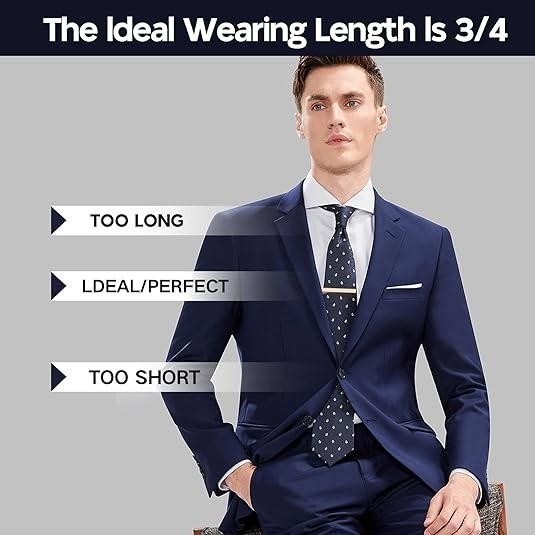 6 Pcs Tie Clips for Men, Classic Colors Non-Slip Tie Bar for Wedding & Business