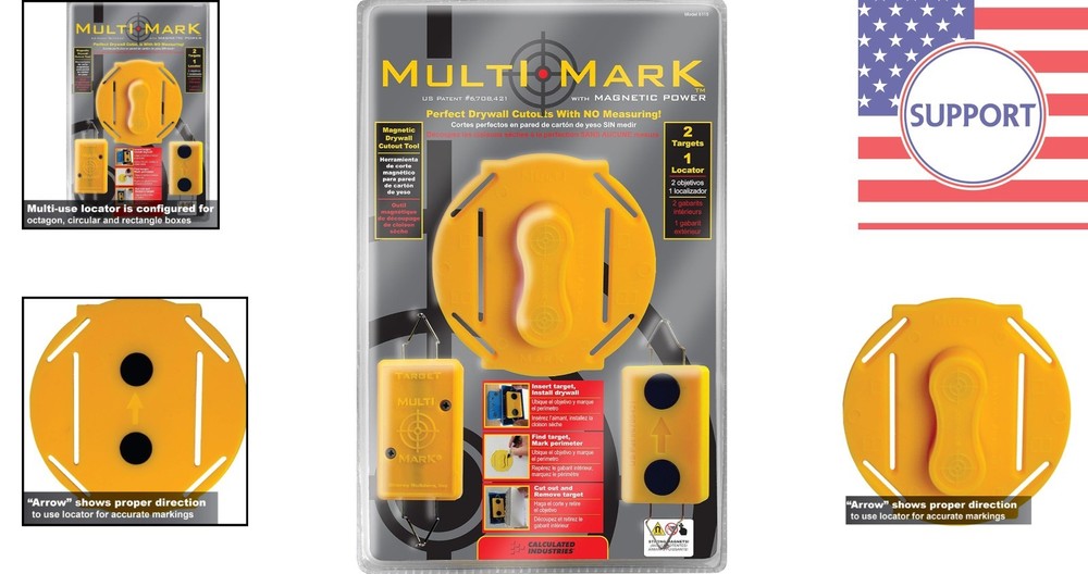 Professional Multi Mark Electrical Box Locator Kit – Cut Perfectly Every Time