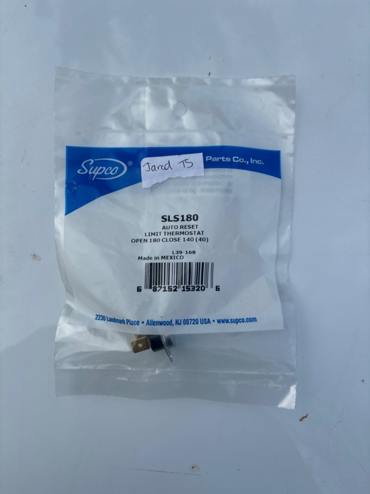 Supco SLS180 Auto Reset Thermostat