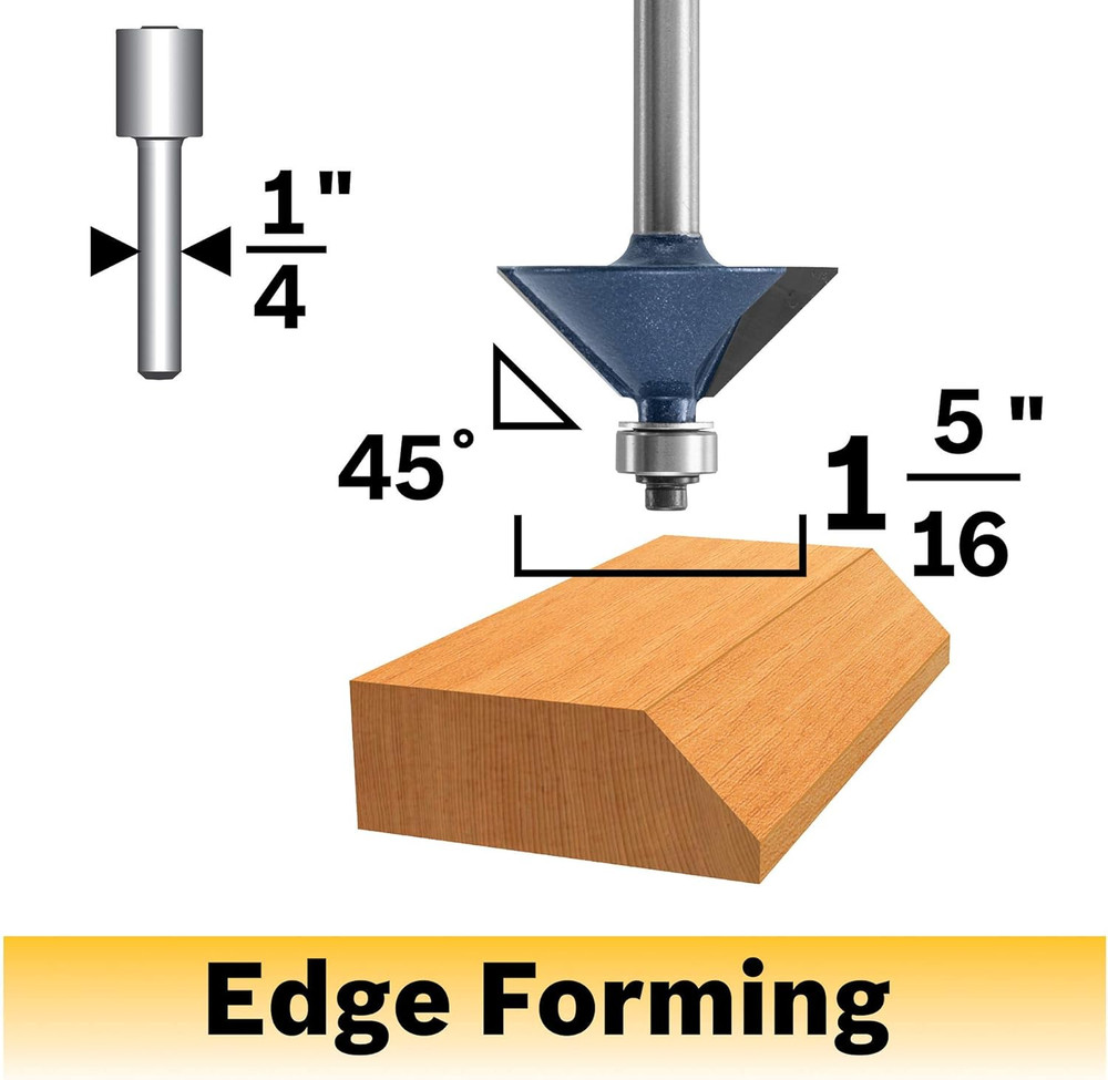 85298MC 1-1/4 In. Chamfer Router Bit