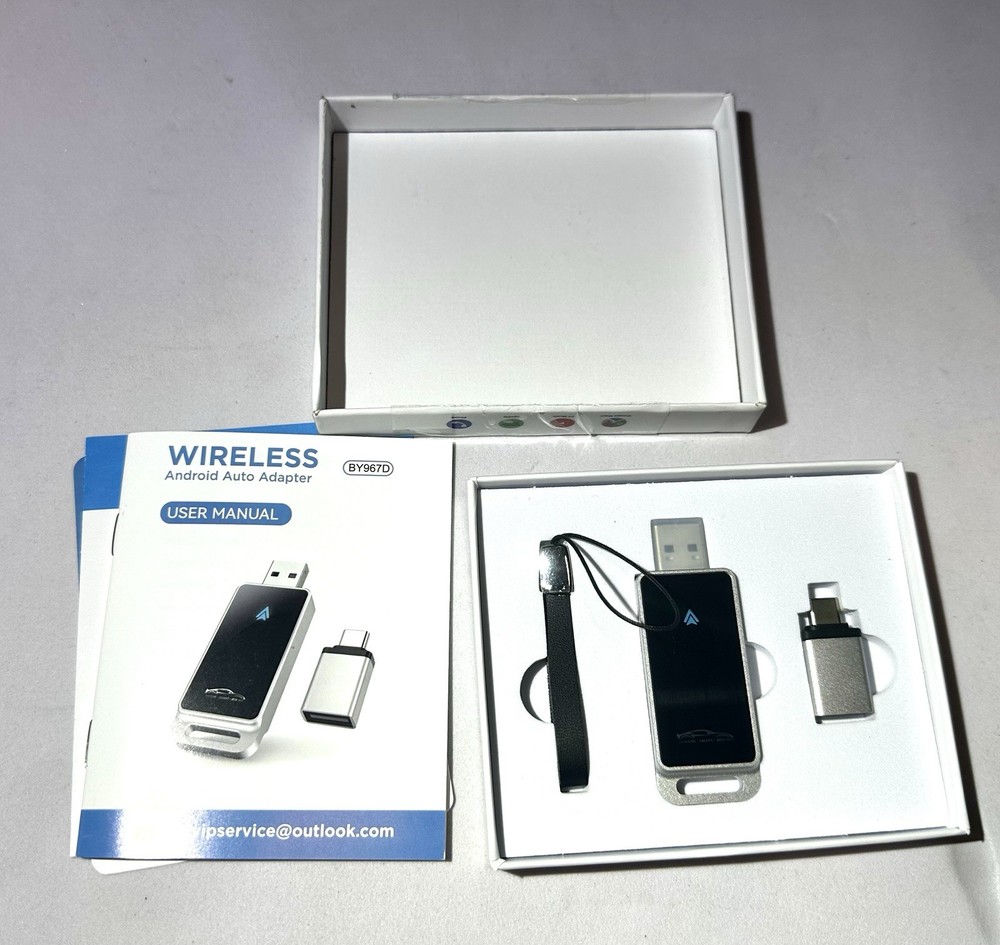 Android Auto Wireless Adapter, Convert Factory Wired to Wireless, Plug and Play