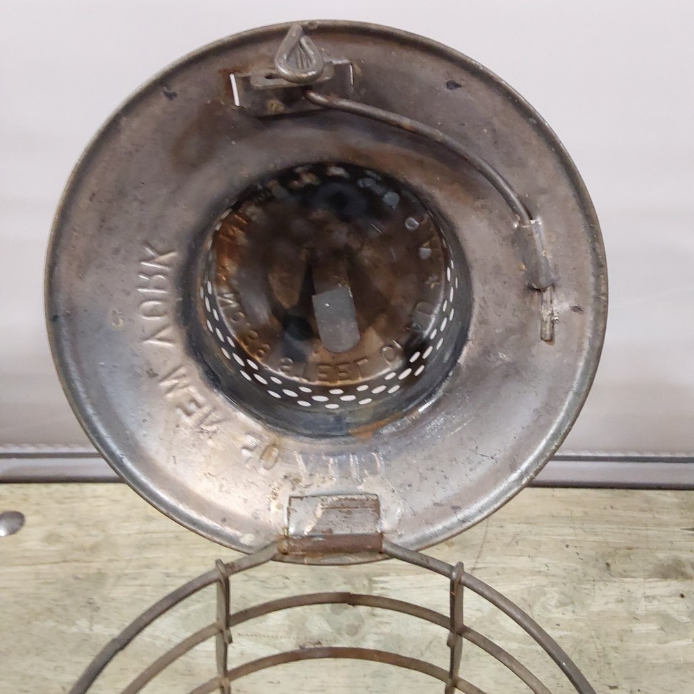 Dietz 39 Steel Clad Lantern - Frame and Ventilator - Surface Rust inside