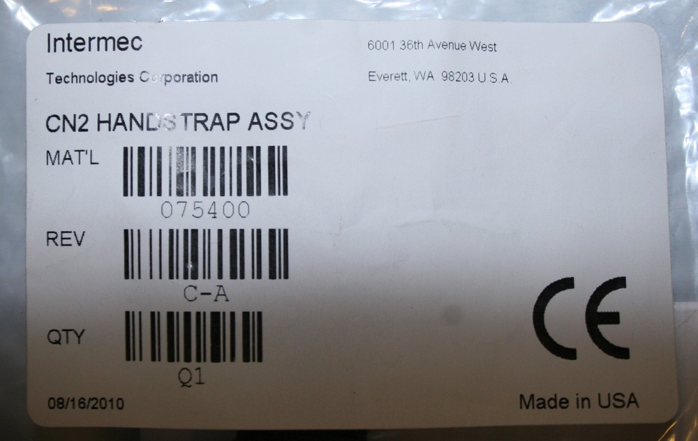 New Intermec CN2 Hand Strap Assembly P/N 075400