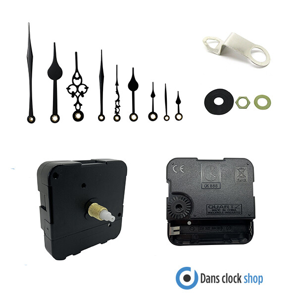 Reverse Backwards Barbers Anti-Clockwise Movement Mechanism Clock kit Hands