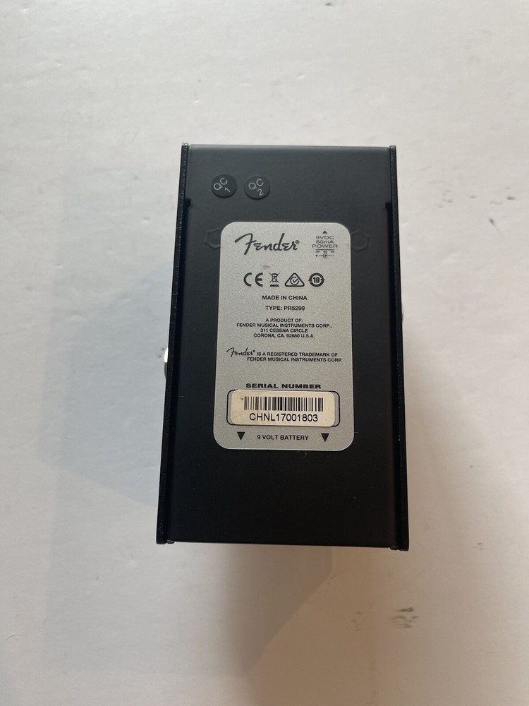 Fender The Bends Compressor Compression Guitar Effect Pedal