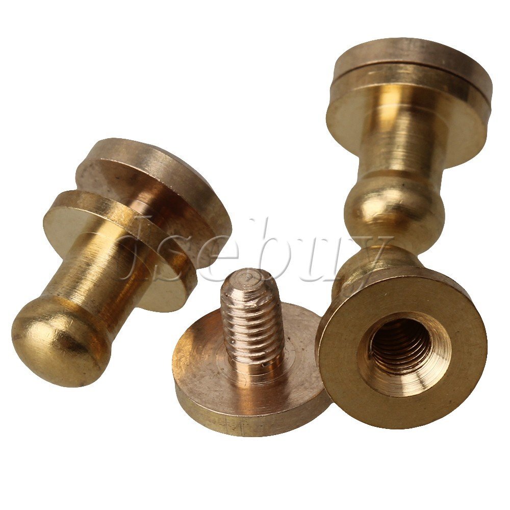 10pcs 8 x 5 x 8mm Solid Brass Screw In Button Studs Chicago Screws Nail Rivets