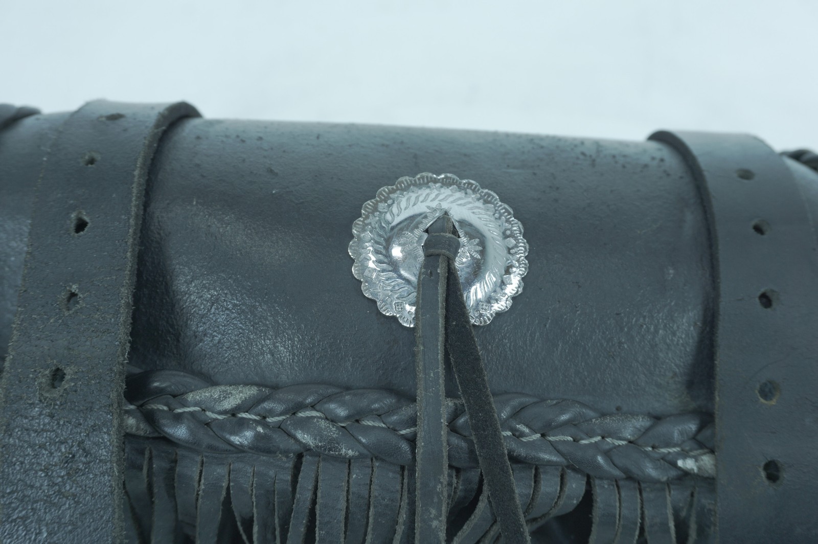 1986 Harley Sportster Limited Liberty OEM Front Onboard Tool Bag Leather Storage