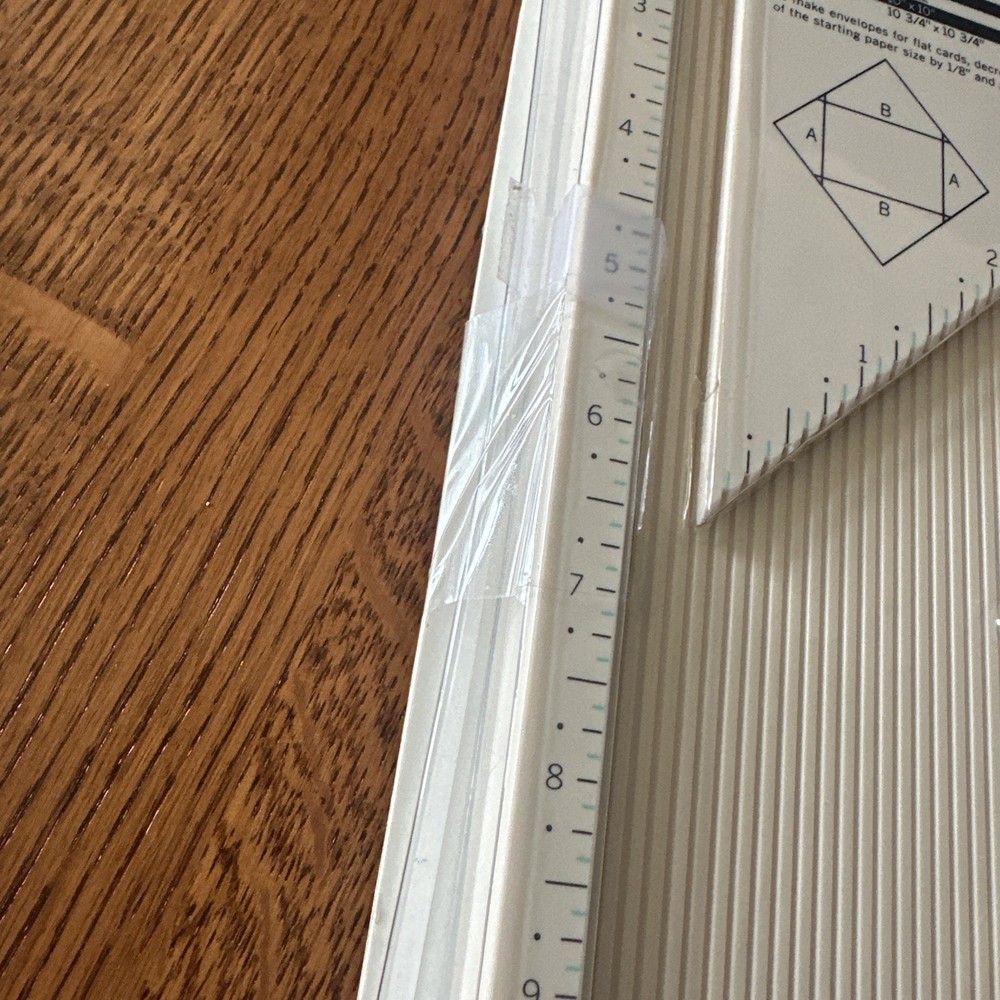 Martha Stewart 12"x12" Scoring Score Board Tool Opened missing bone Folder