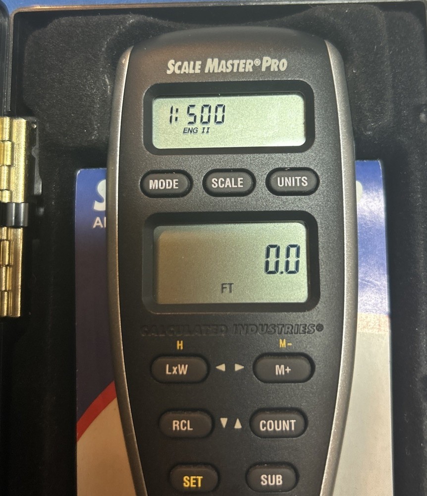 Scale Master Pro Digital Rolling Plan Measure Model 6025 Works