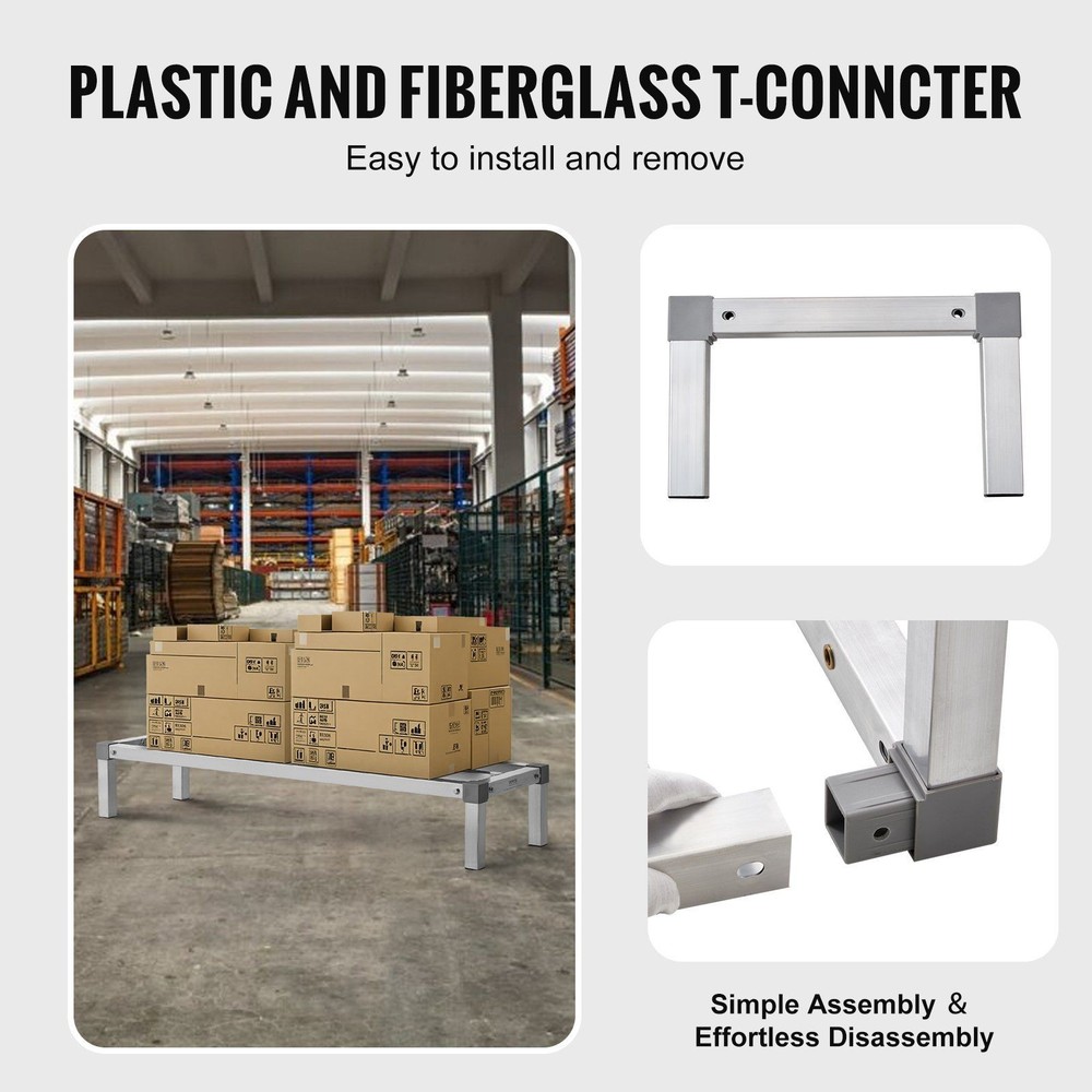 Compact 48x14x8 Aluminum Rack 1000lb Load Efficient Space Use